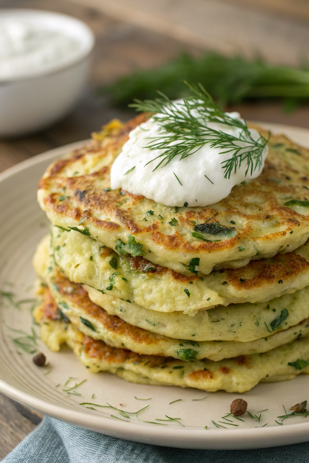 Low Carb Zucchini Pancakes Recipe