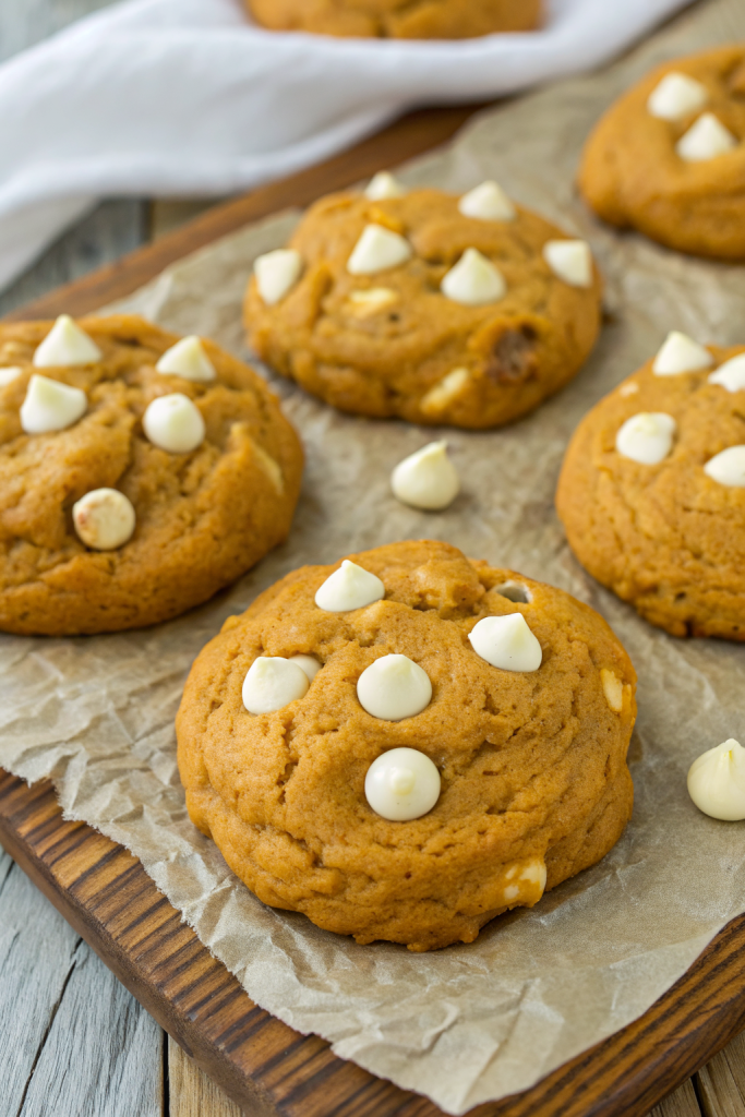 Pumpkin White Chocolate Chip Cookies Recipe