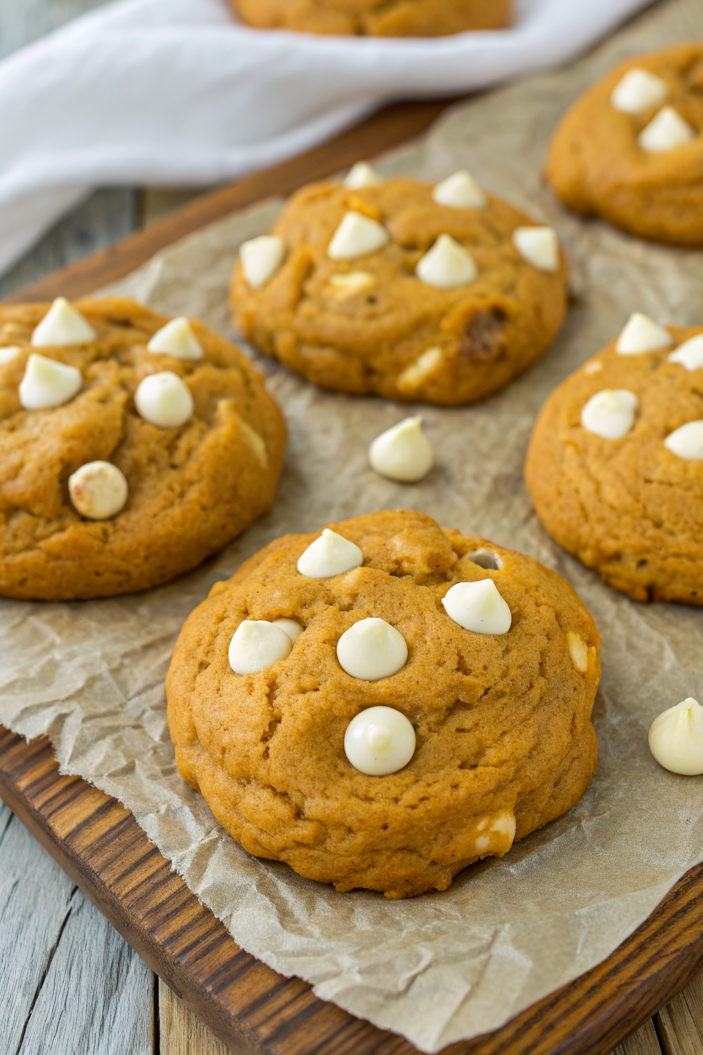 Pumpkin White Chocolate Chip Cookies Recipe