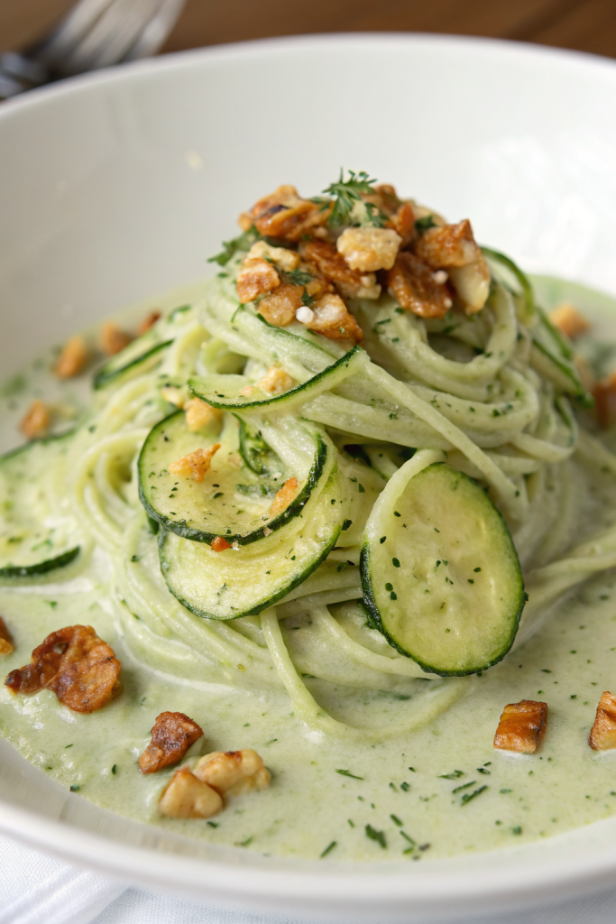 Roasted Courgette Pesto Pasta Recipe