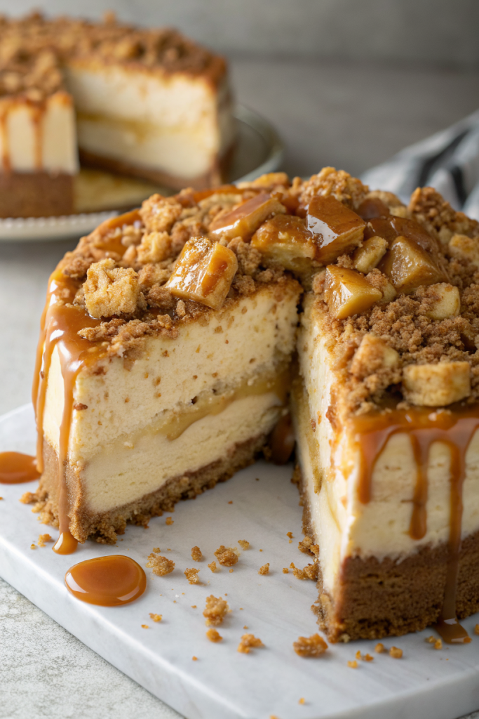 Salted Caramel Apple Pie Cheesecake Recipe