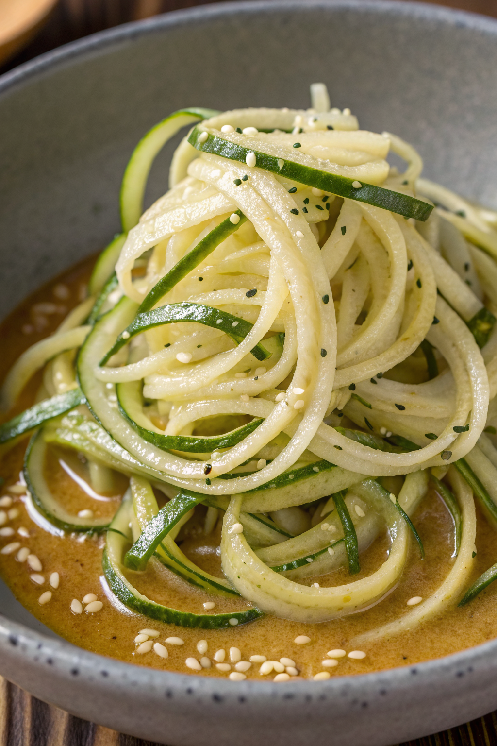 Spicy Garlic Chinese Zucchini Noodles Recipe