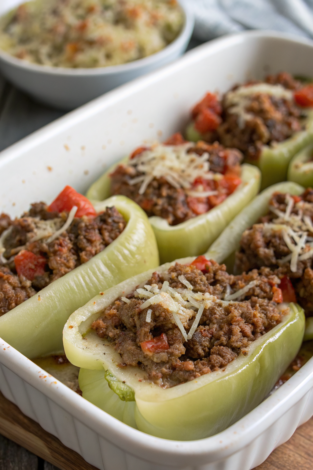 Stuffed Banana Peppers with Hot Sausage Recipe