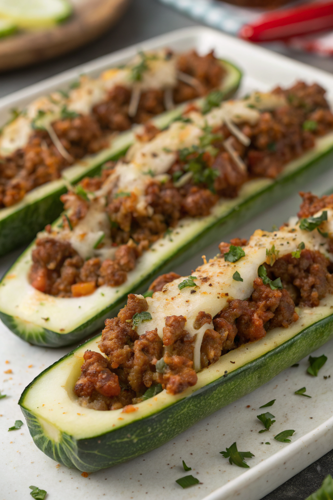 Stuffed Zucchini Boats Recipe
