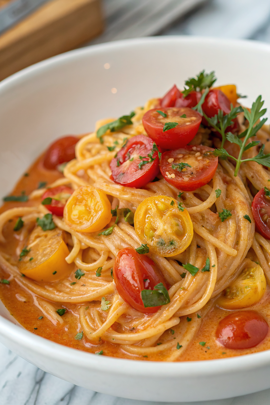 Tasty One Pot Creamy Tomato Pasta Recipe