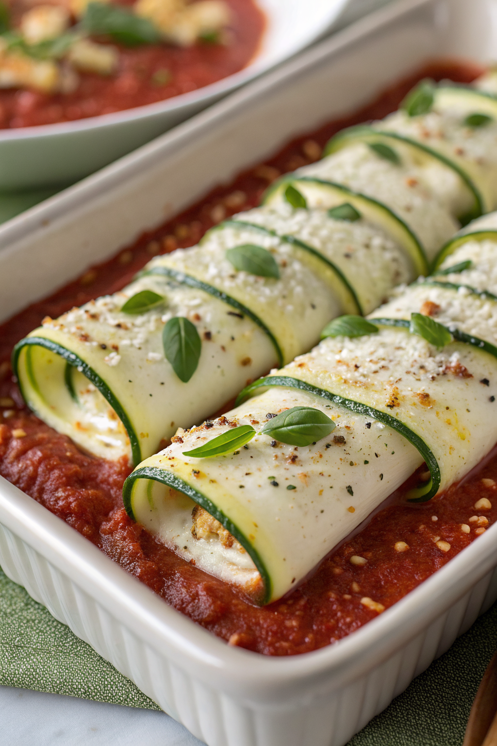 Three Cheese Zucchini Rollatini Recipe