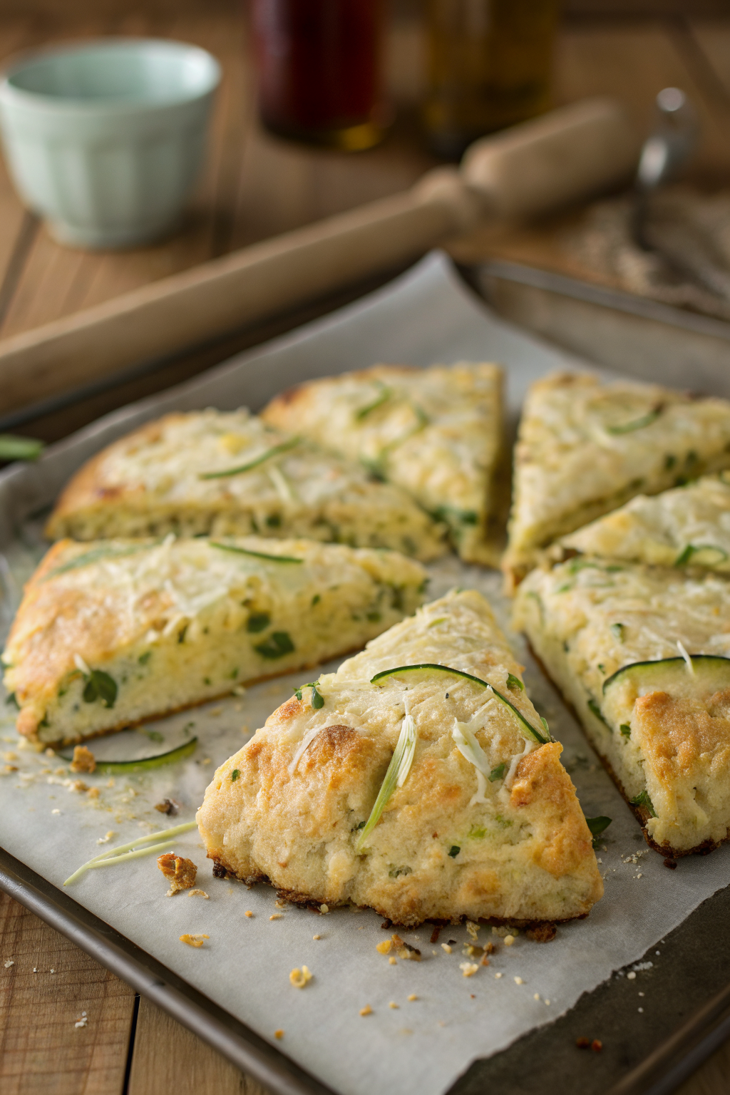 Zucchini Cheddar Scones Recipe