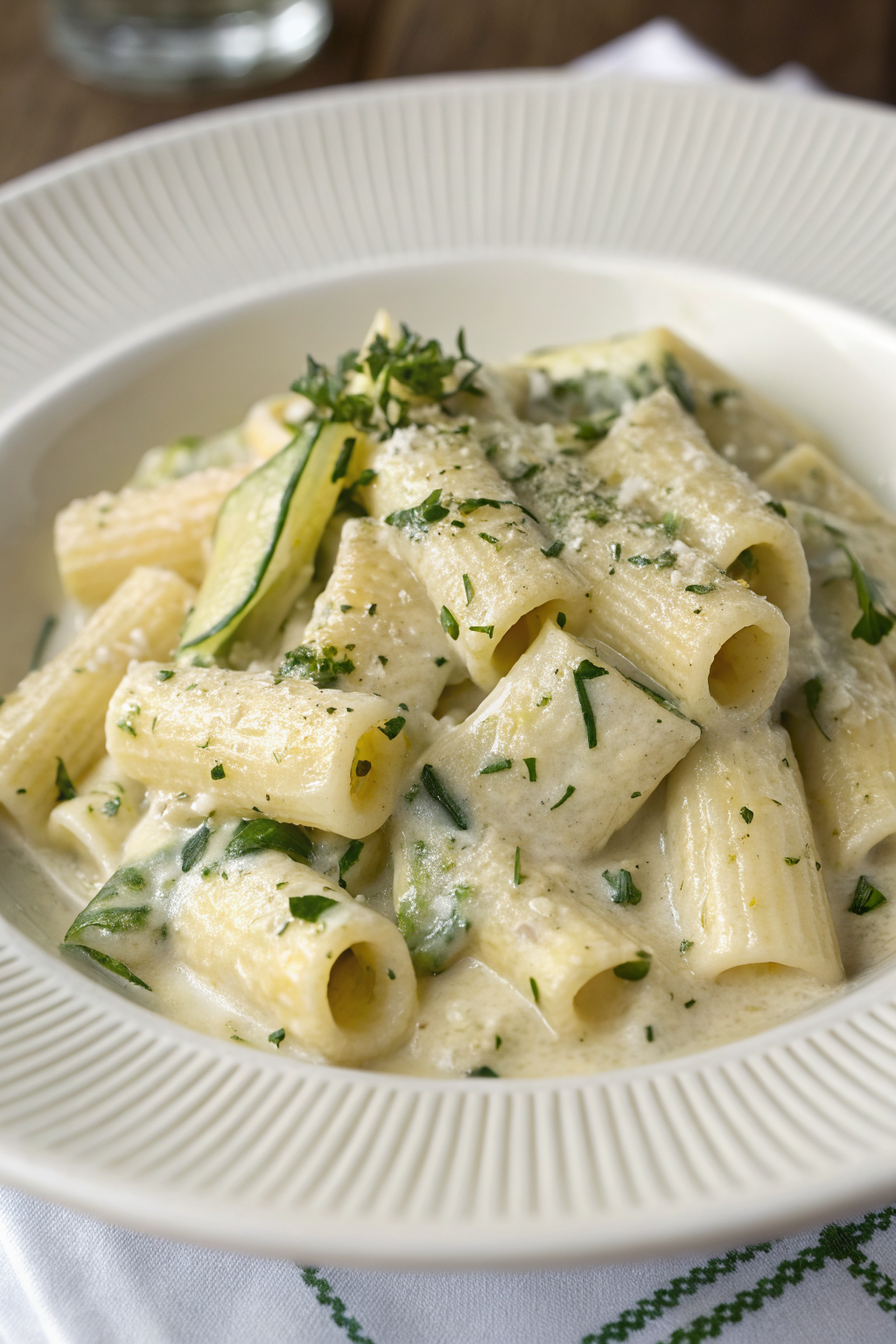 Zucchini Cream Cheese Pasta Recipe