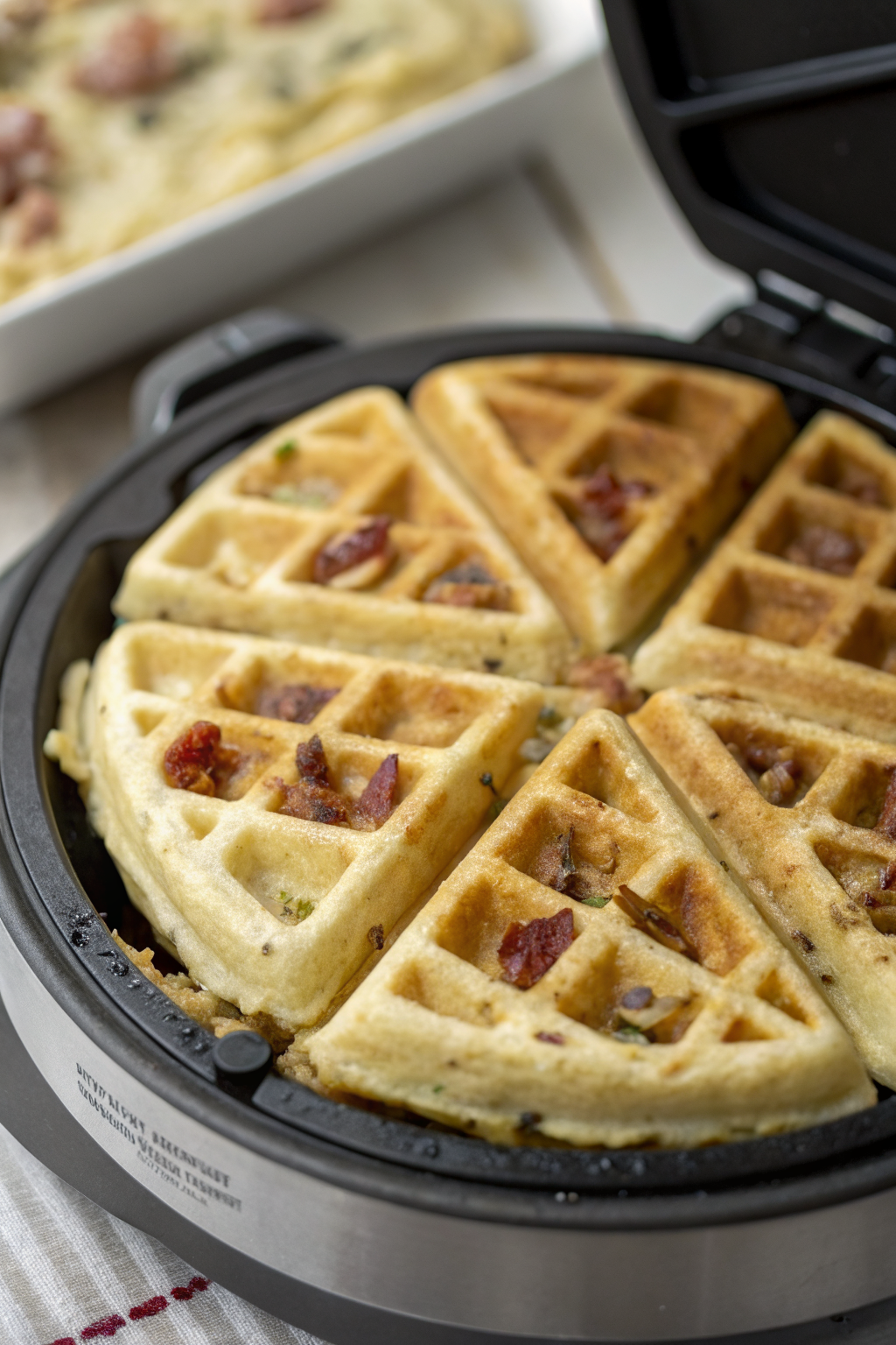 Zucchini Fritter Waffle Recipe