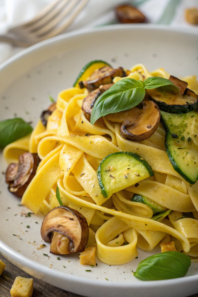 Zucchini Mushroom Pasta Recipe
