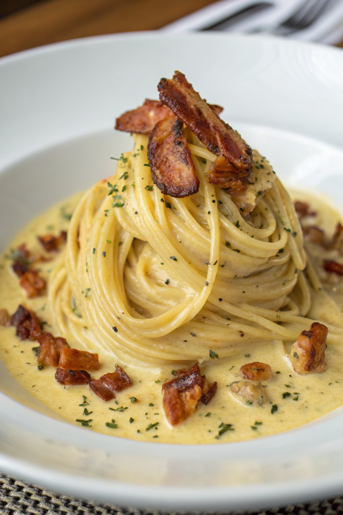 Zucchini Noodle Pasta Carbonara Recipe