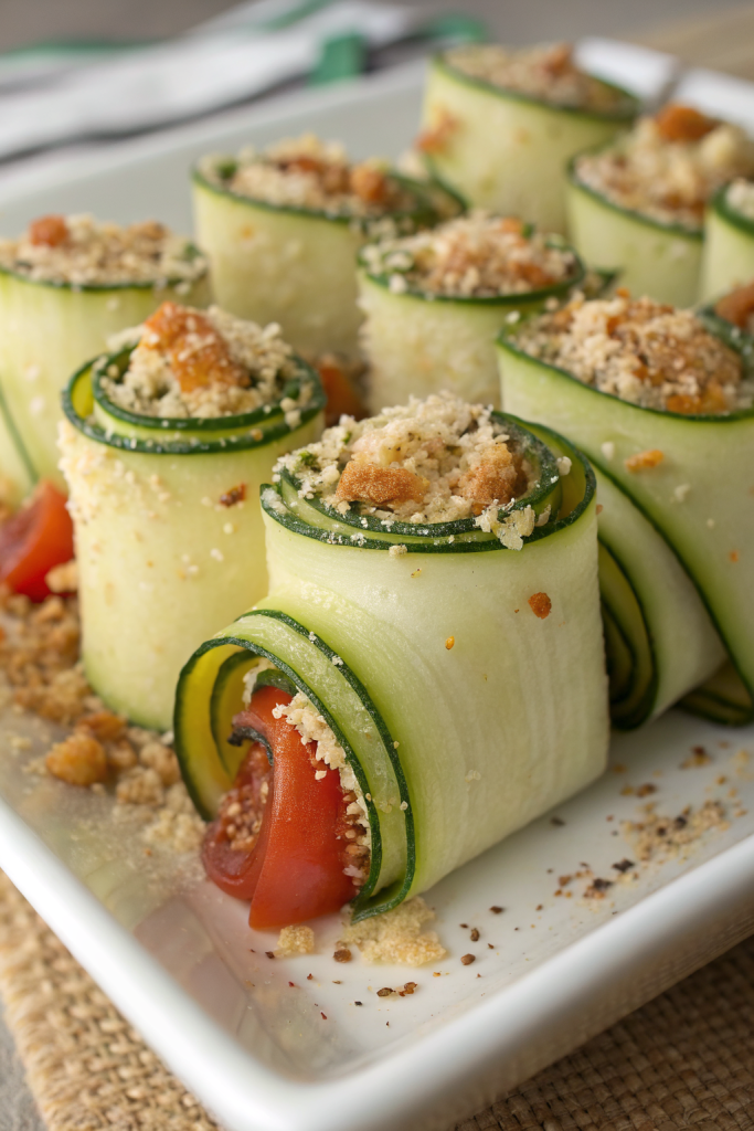 Zucchini Rolls With 5 Ingredients