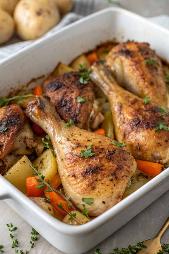 Baked Chicken Leg Quarters Recipe