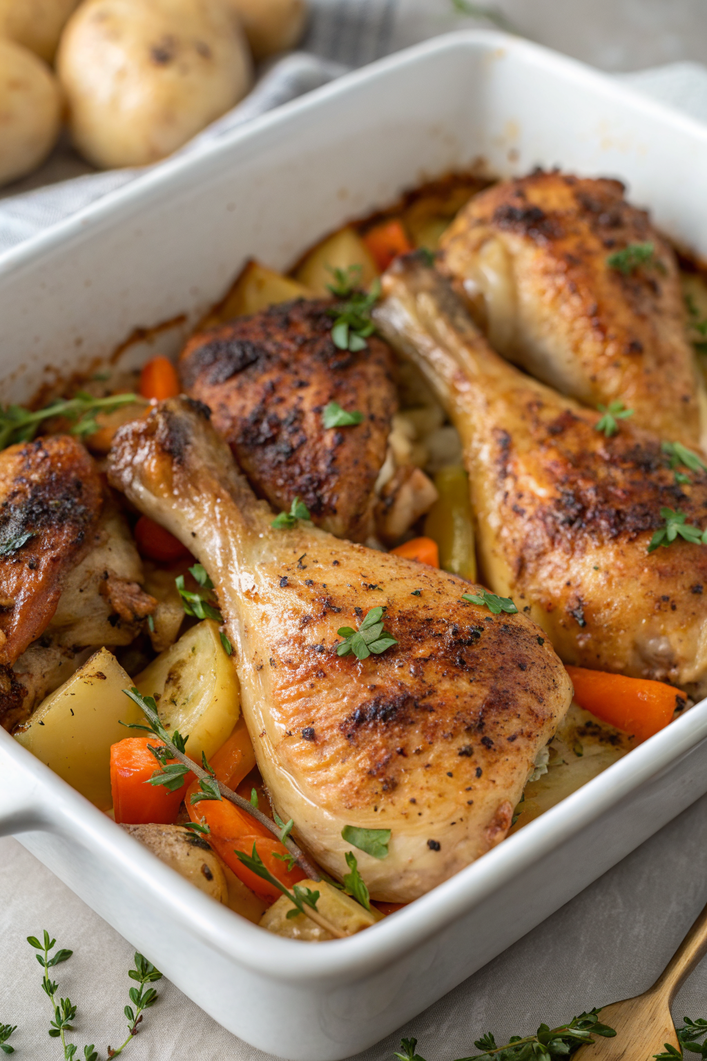Baked Chicken Leg Quarters Recipe