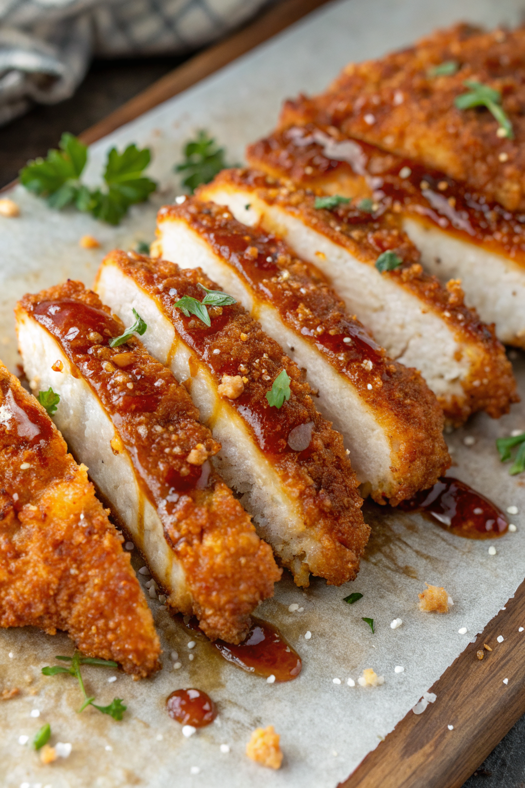 Baked Crunchy Hot Honey Chicken Recipe