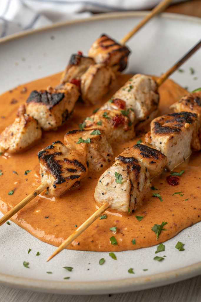 Bang Bang Chicken Skewers Recipe