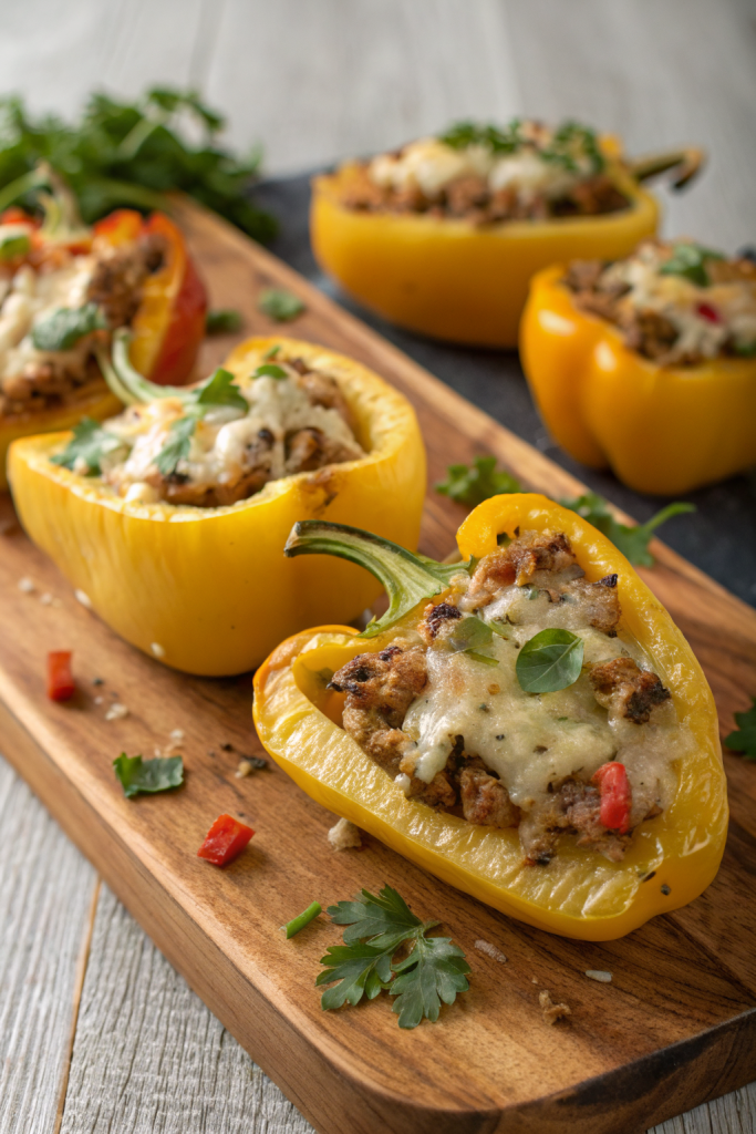 Cheesy Stuffed Banana Peppers Recipe