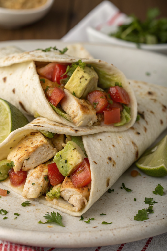 Chicken Avocado Ranch Burritos Recipe