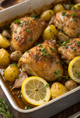 Chicken Thighs and Potatoes