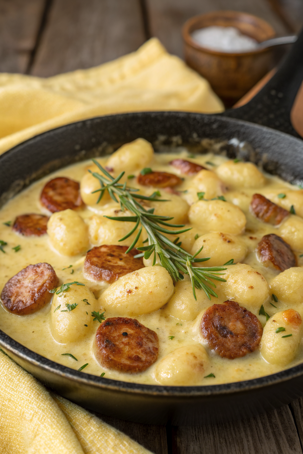 Creamy Butternut Squash Gnocchi Sausage Thyme and Sage