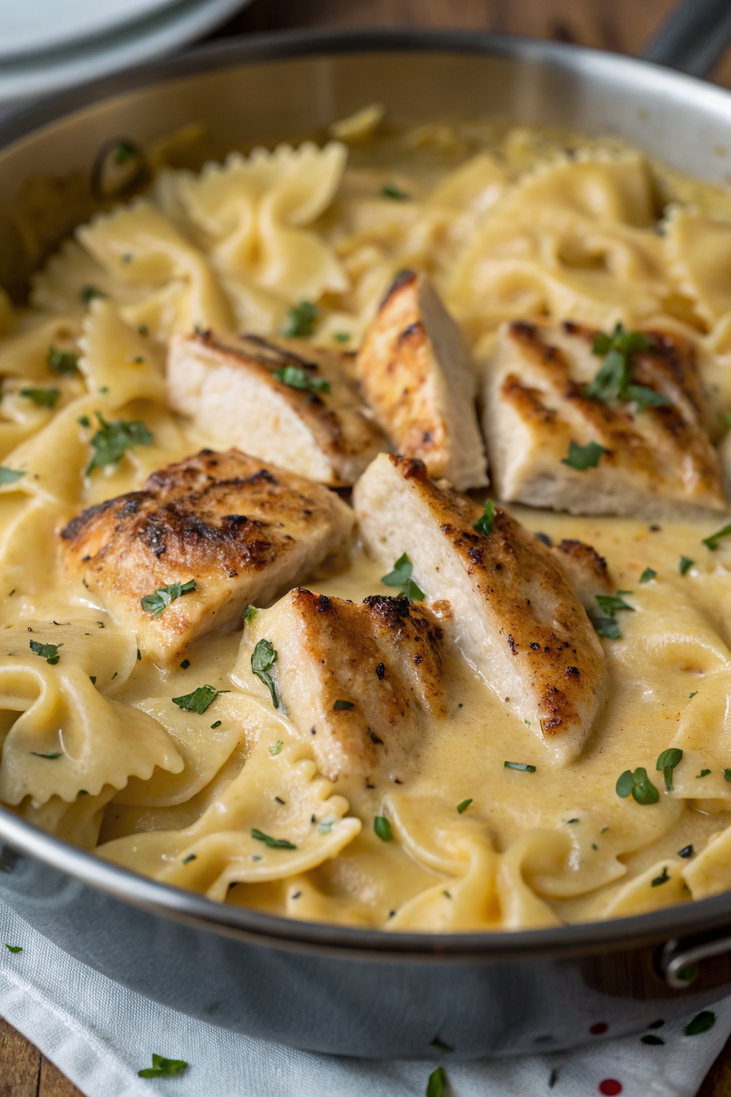 Creamy Chicken Garlic Parmesan Pasta Recipe