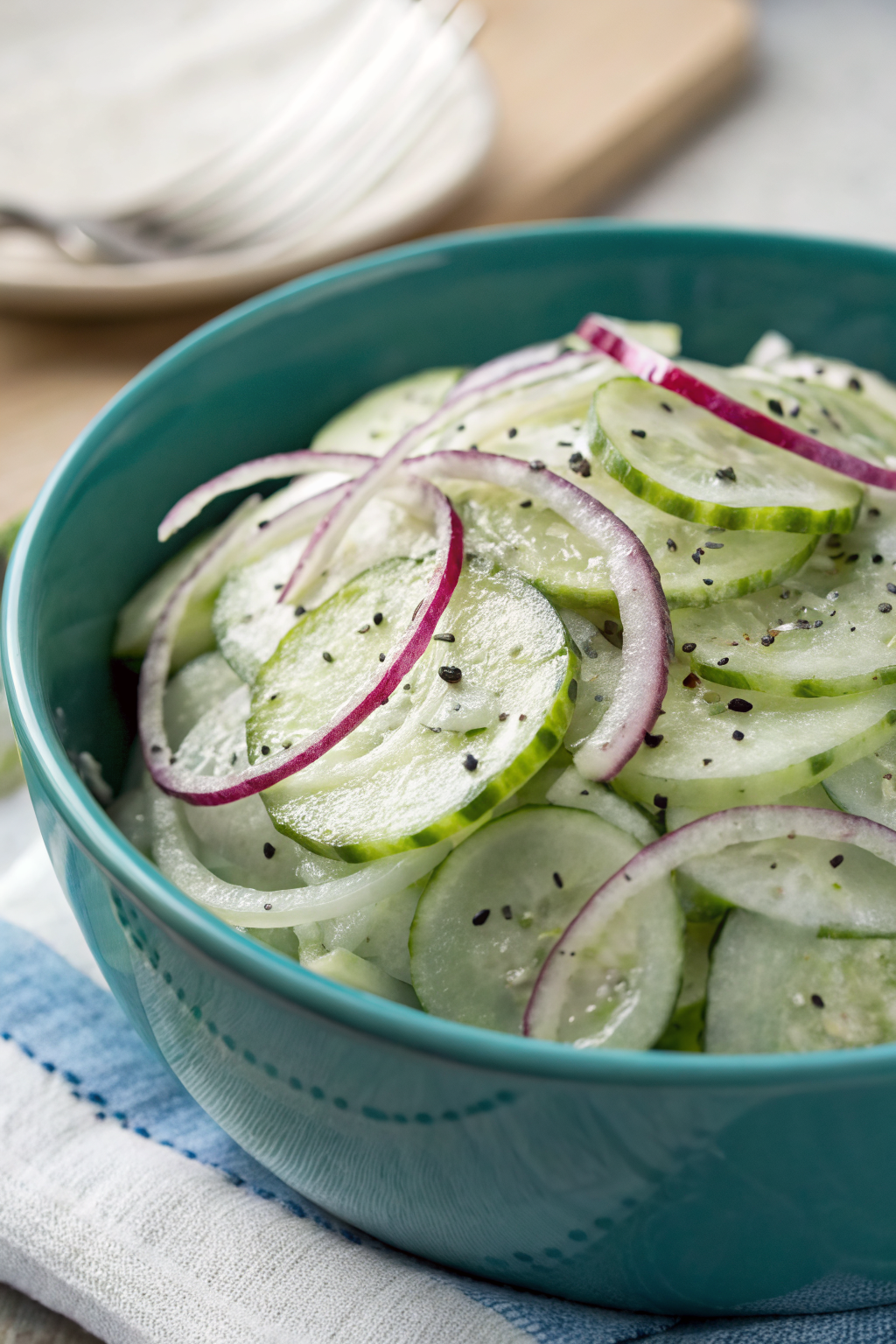 Creamy Cucumber Salad with Greek Yogurt Dressing
