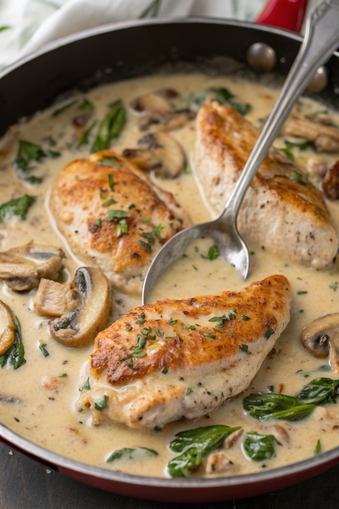 Creamy Mushroom Chicken Recipe