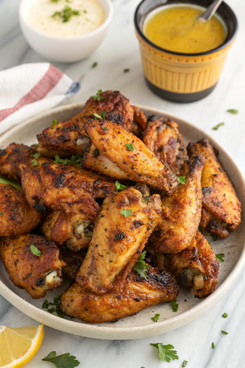Crispy Cilantro Lime Chicken Wings Recipe