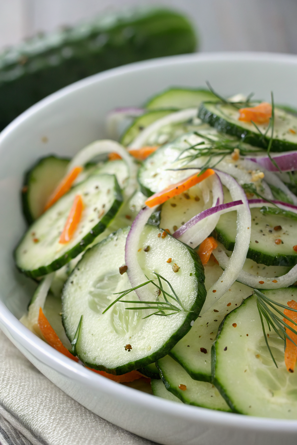 Cucumber Vinegar Salad Recipe