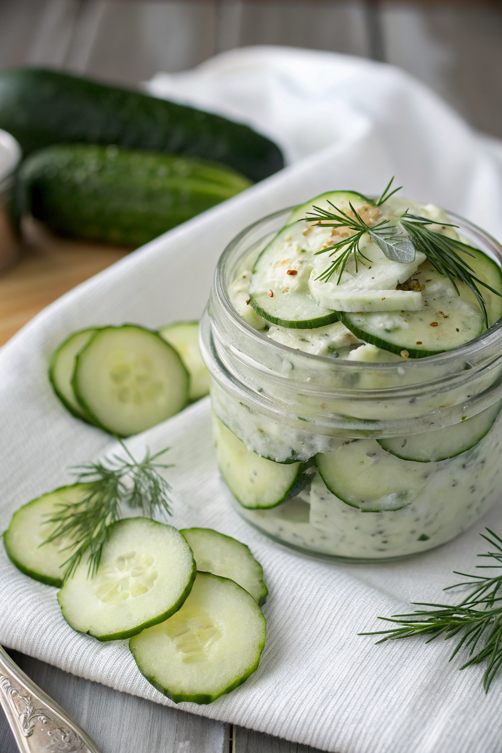 Easy Tzatziki Cucumber Salad Recipe