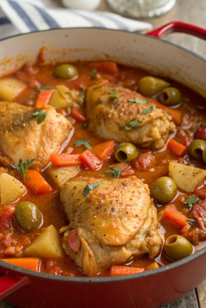 Fricase de Pollo (Cuban Chicken Fricassee) Recipe