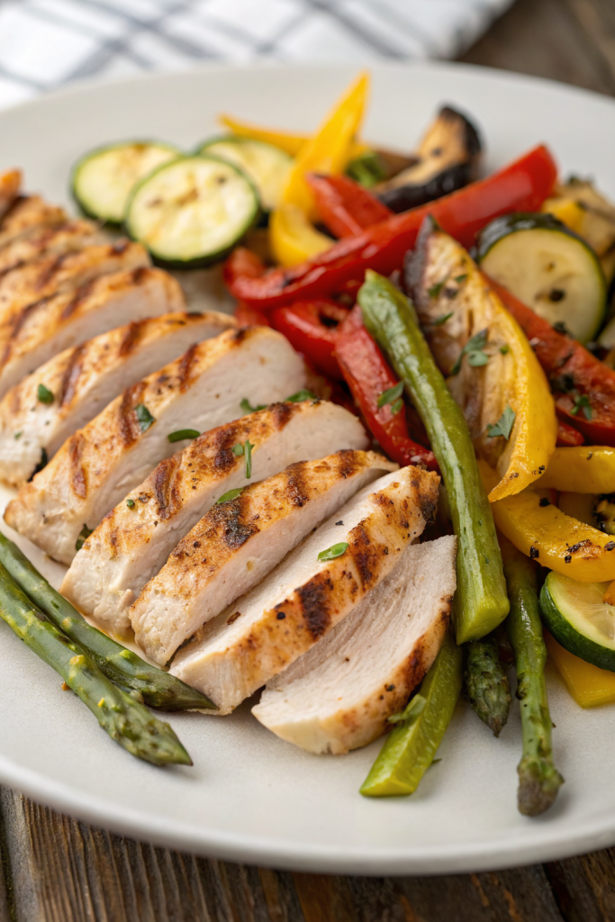 Grilled Garlic Herb Chicken and Veggies