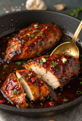 Hot Honey Baked Chicken Breasts Recipe
