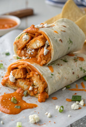 Hot Honey Buffalo Chicken Wraps Recipe