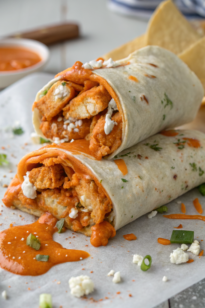 Hot Honey Buffalo Chicken Wraps Recipe