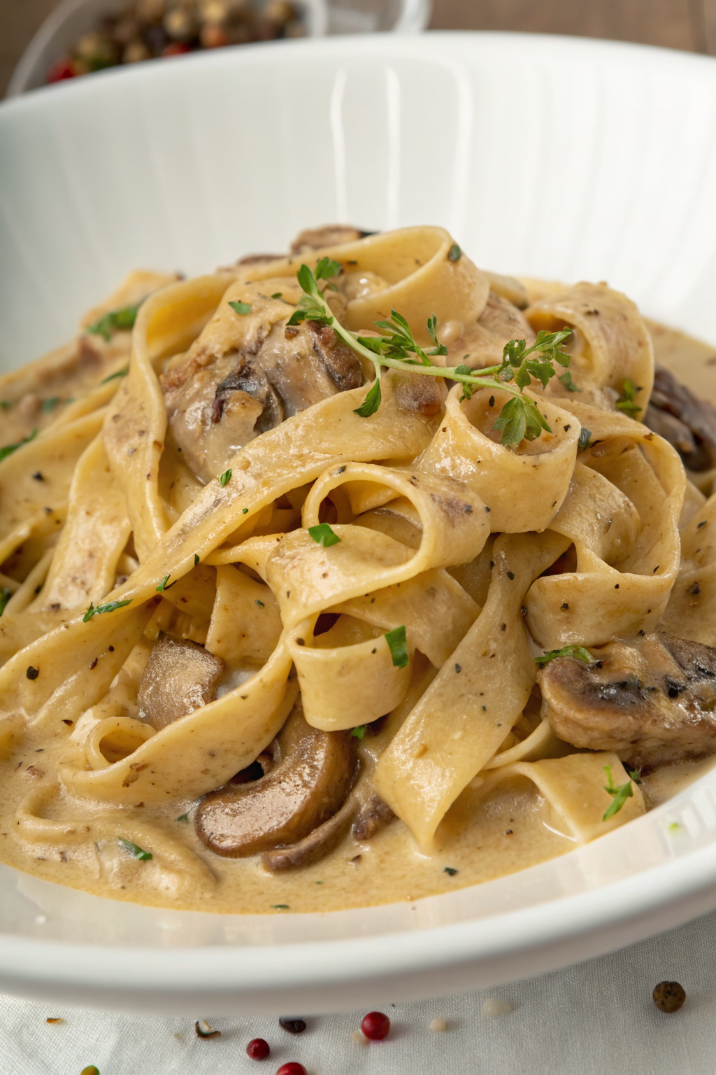 Mushroom and Seitan Stroganoff Recipe