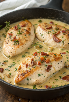 Pan Seared Chicken with Lemon Mustard Sauce Recipe