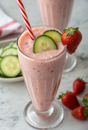 Strawberry Banana Cucumber Smoothie Recipe