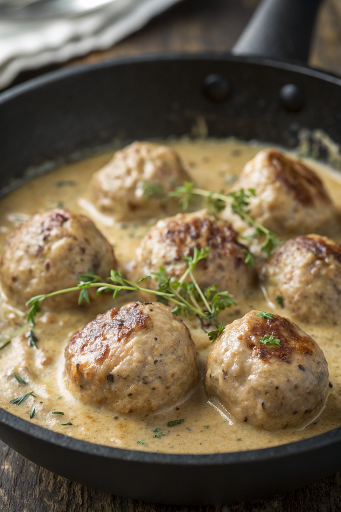 Turkey Meatballs in Pumpkin Sage Sauce Recipe