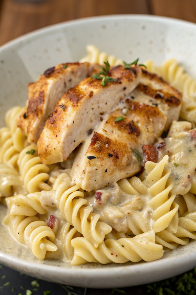 White Cheddar Chicken Pasta Recipe