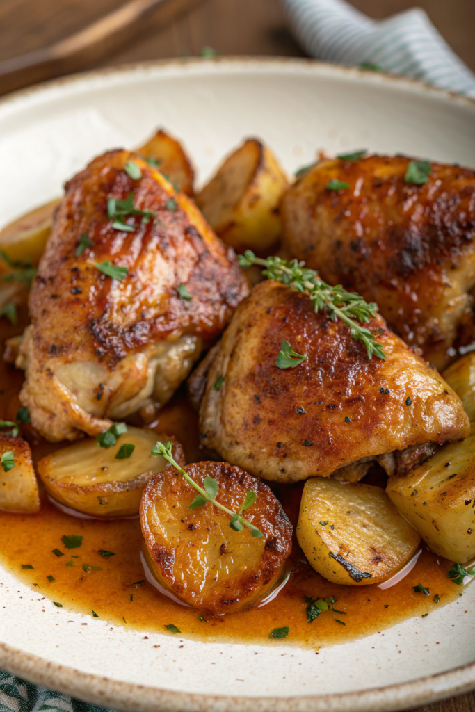 Chicken Thighs with Potatoes Recipe