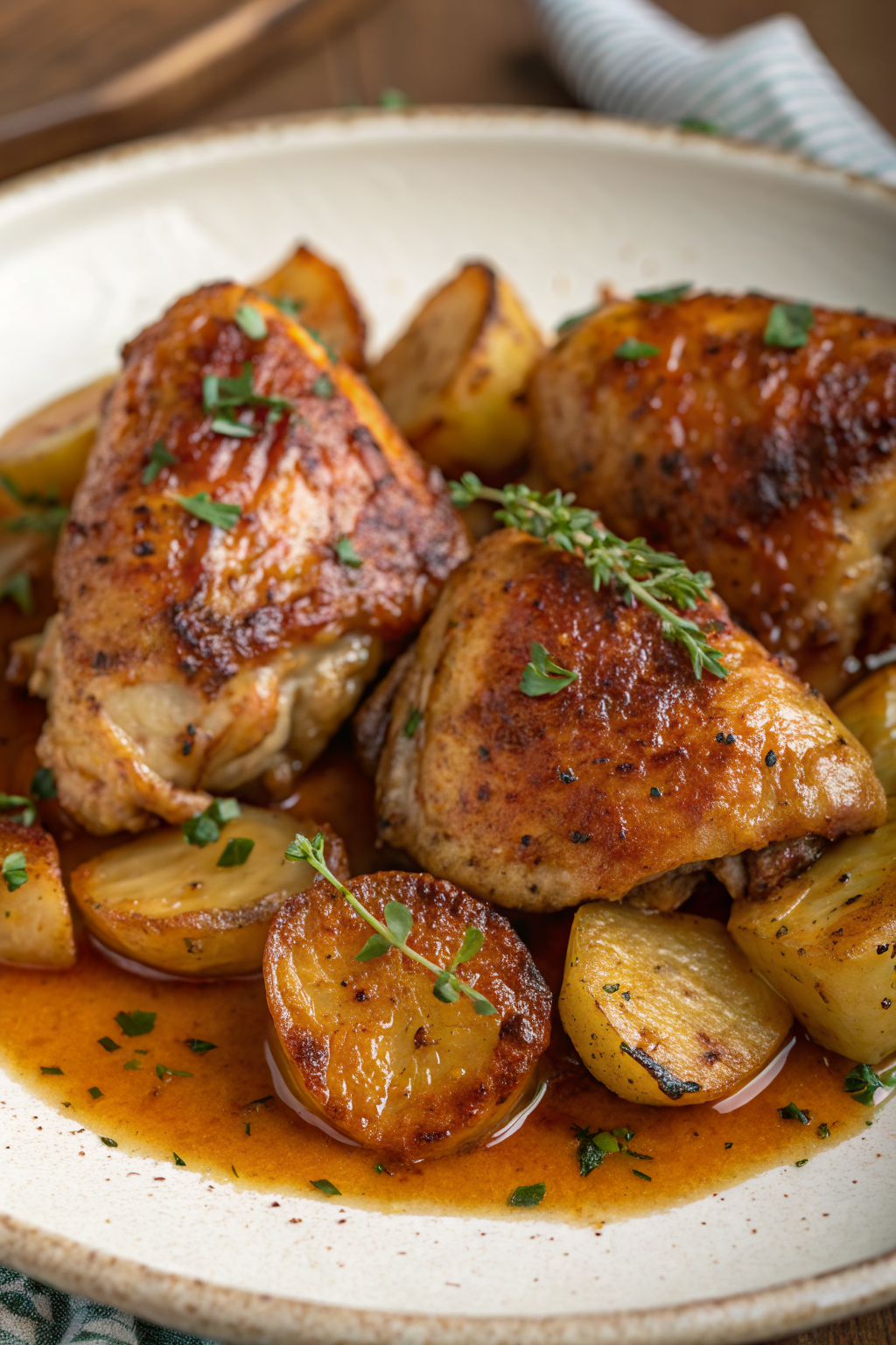 Chicken Thighs with Potatoes Recipe