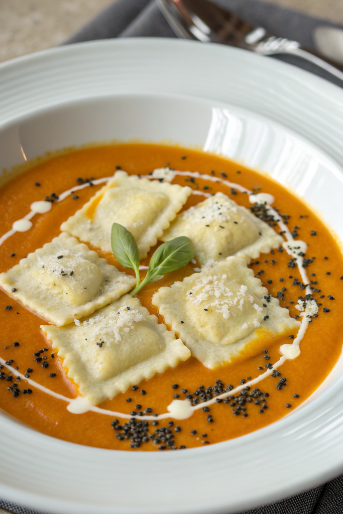 Creamy Butternut Ravioli Soup Recipe