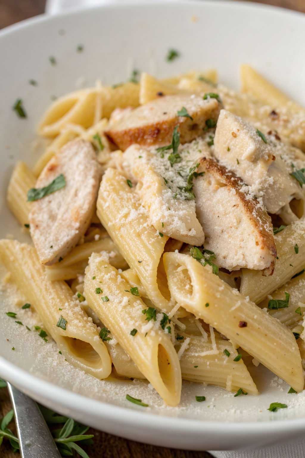 Garlic Parmesan Chicken Pasta Recipe