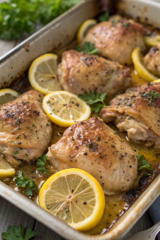 Greek Lemon Chicken Thighs Recipe