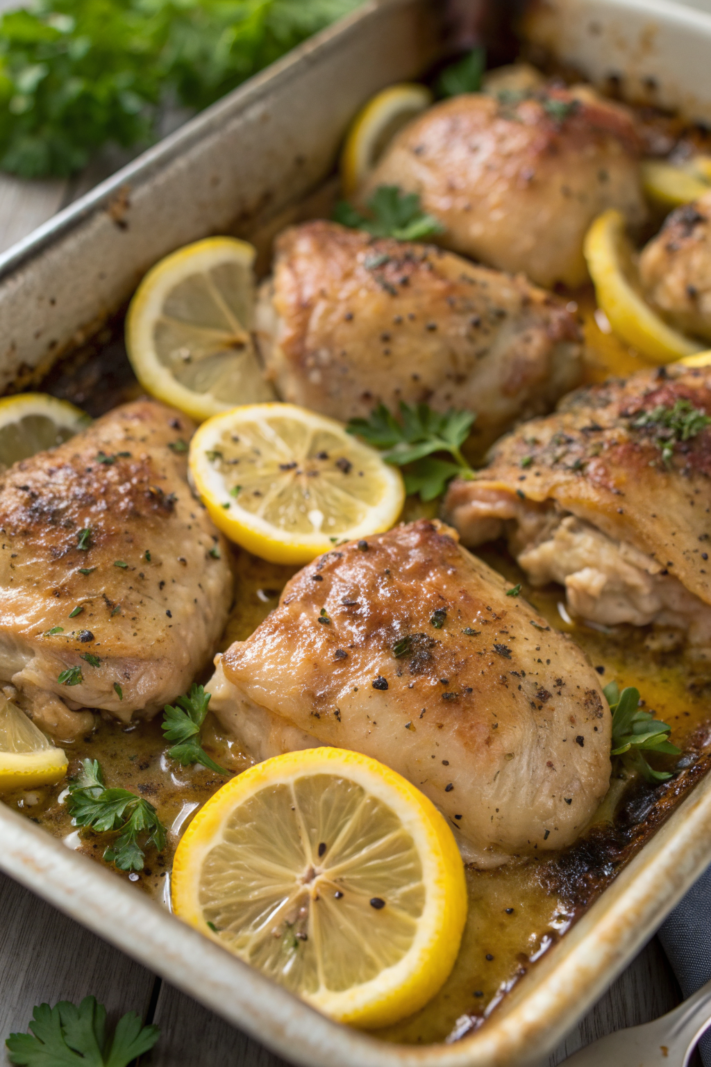 Greek Lemon Chicken Thighs Recipe