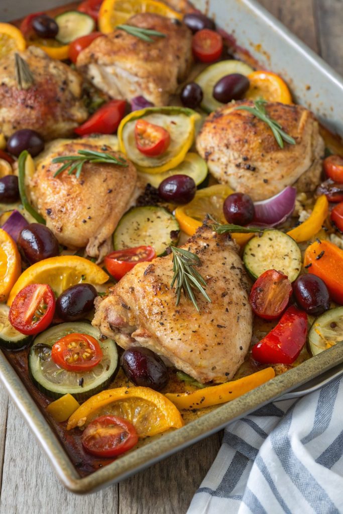 Greek Sheet Pan Chicken Recipe
