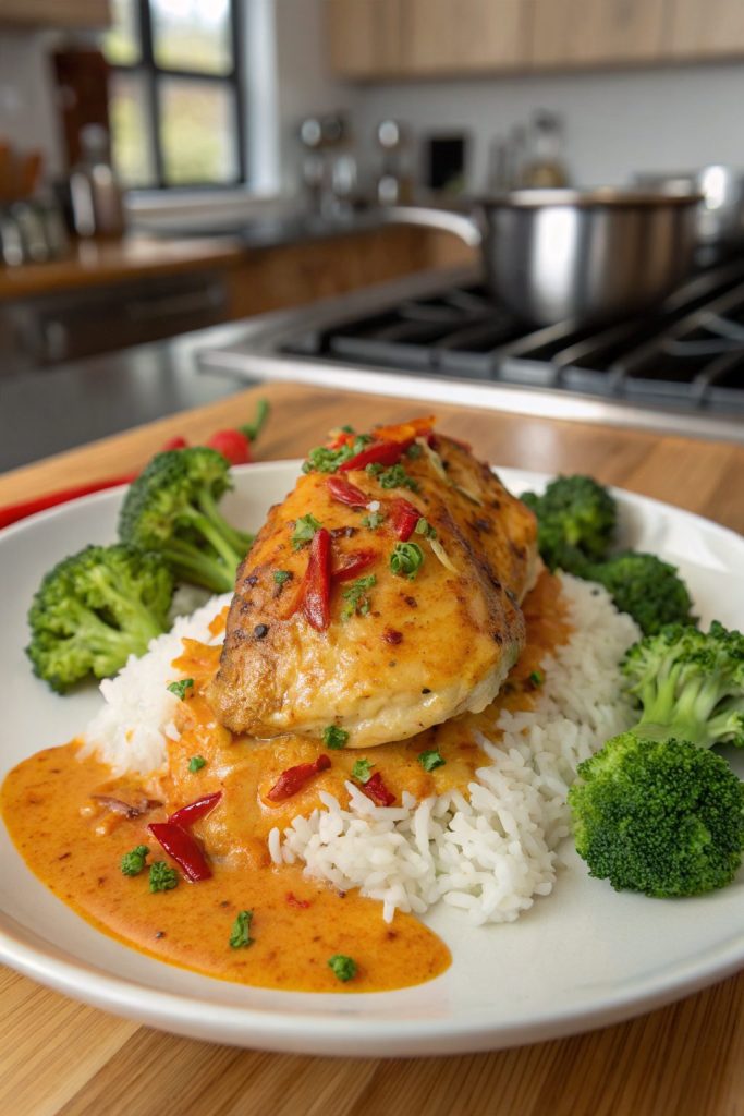 Lemon Pepper Chicken Thighs with Rice Gravy