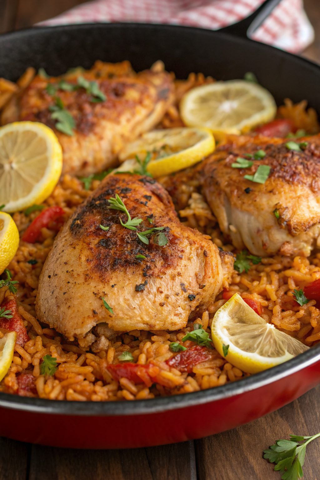One Pan Spanish Chicken Rice Recipe