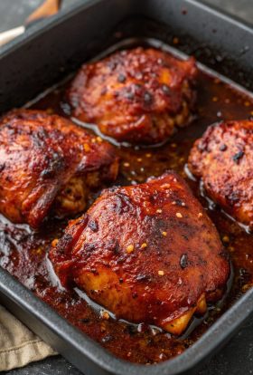 Oven Baked Boneless Skinless Chicken Thighs Recipe